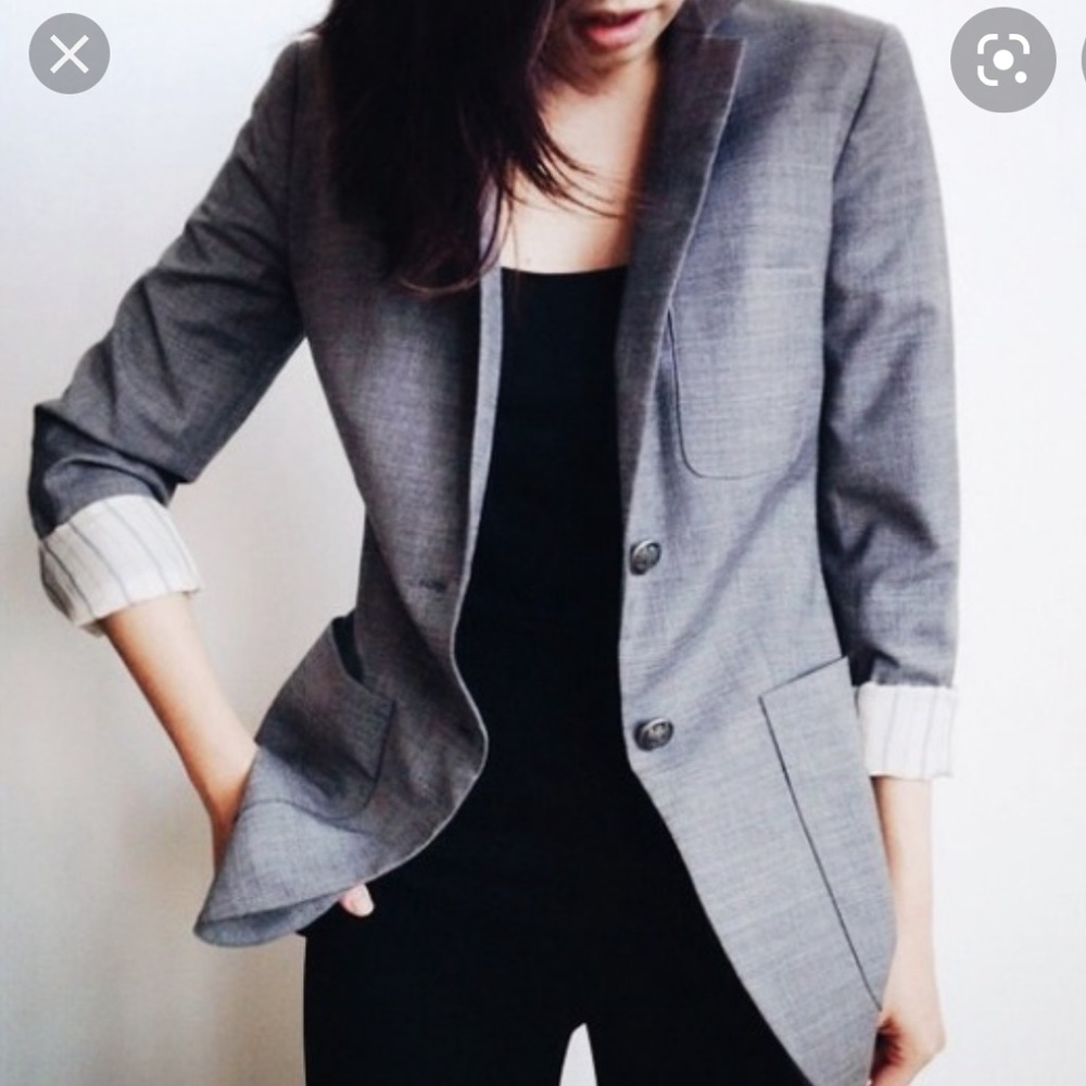 Aritzia Talula Wool Blend Grey Blazer